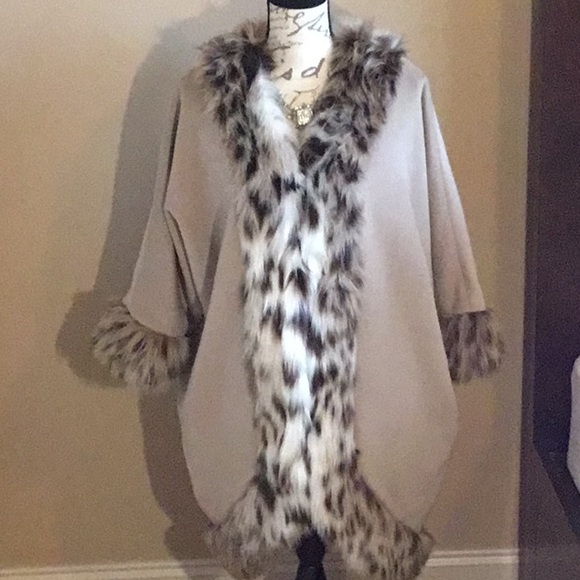 Adrienne Landau Jackets & Blazers - Adrienne Landau Faux Fur Cocoon Coat